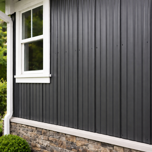 metal siding on a nice home