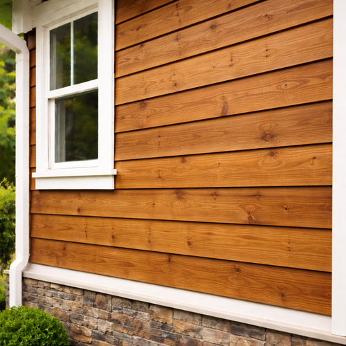 wood siding installation